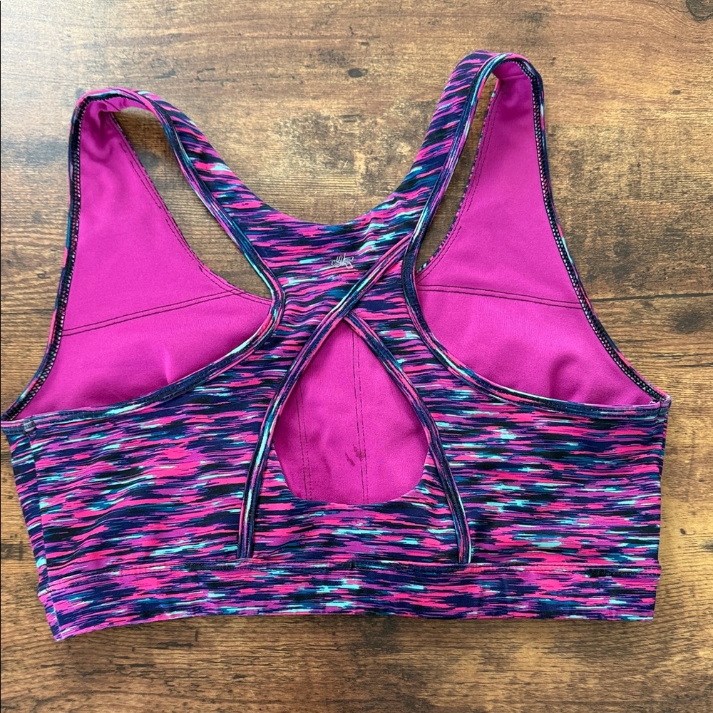 Tek Gear Multicolor Patterned Sports Bra - Picture 2 of 5